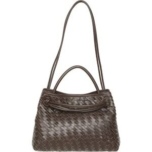 Walter Baker Brown Woven Leather Hazel Tote Bag Purse
